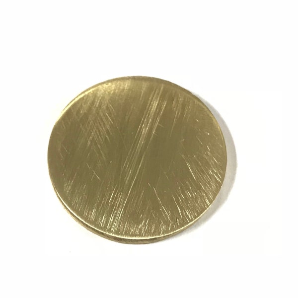 1/8" Brass 260 Plate Round Circle Disc Diameter (.125")