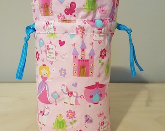 Princess drawstring project bag