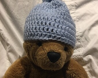 Baby-blue Crochet hat