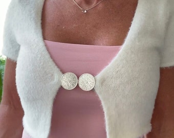 ClassiClip vest clip broche knopen in zilver of brons