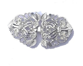 ClassiClip Strickjacke Clip Brosche Engel in Silber oder Bronze