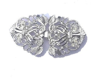ClassiClip Cardigan Clip Brooch Angel in Silver or Bronze