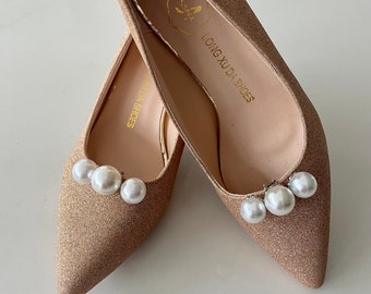 Pinces à chaussures en perles pour mariage Pinces à chaussures de mariée