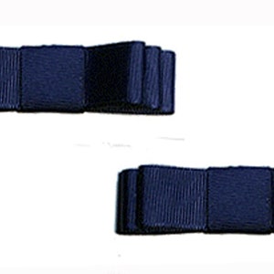 Jamie Navy Blau Triple Bow Schuhclips