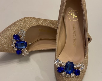 Rachel Blue Shoe clips