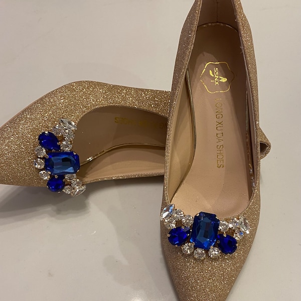 Rachel Blue Shoe clips
