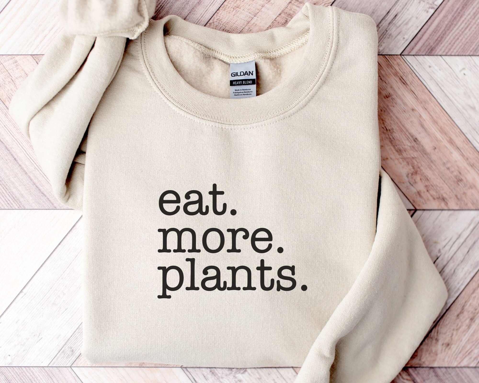Eat More Plants Sweatshirt: Funny Vegan Vegetarian Shirt - Etsy