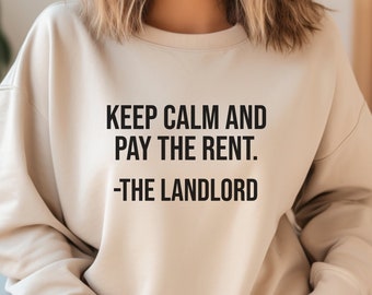 Funny Landlord Crewneck Sweatshirt: Property Manager Gift