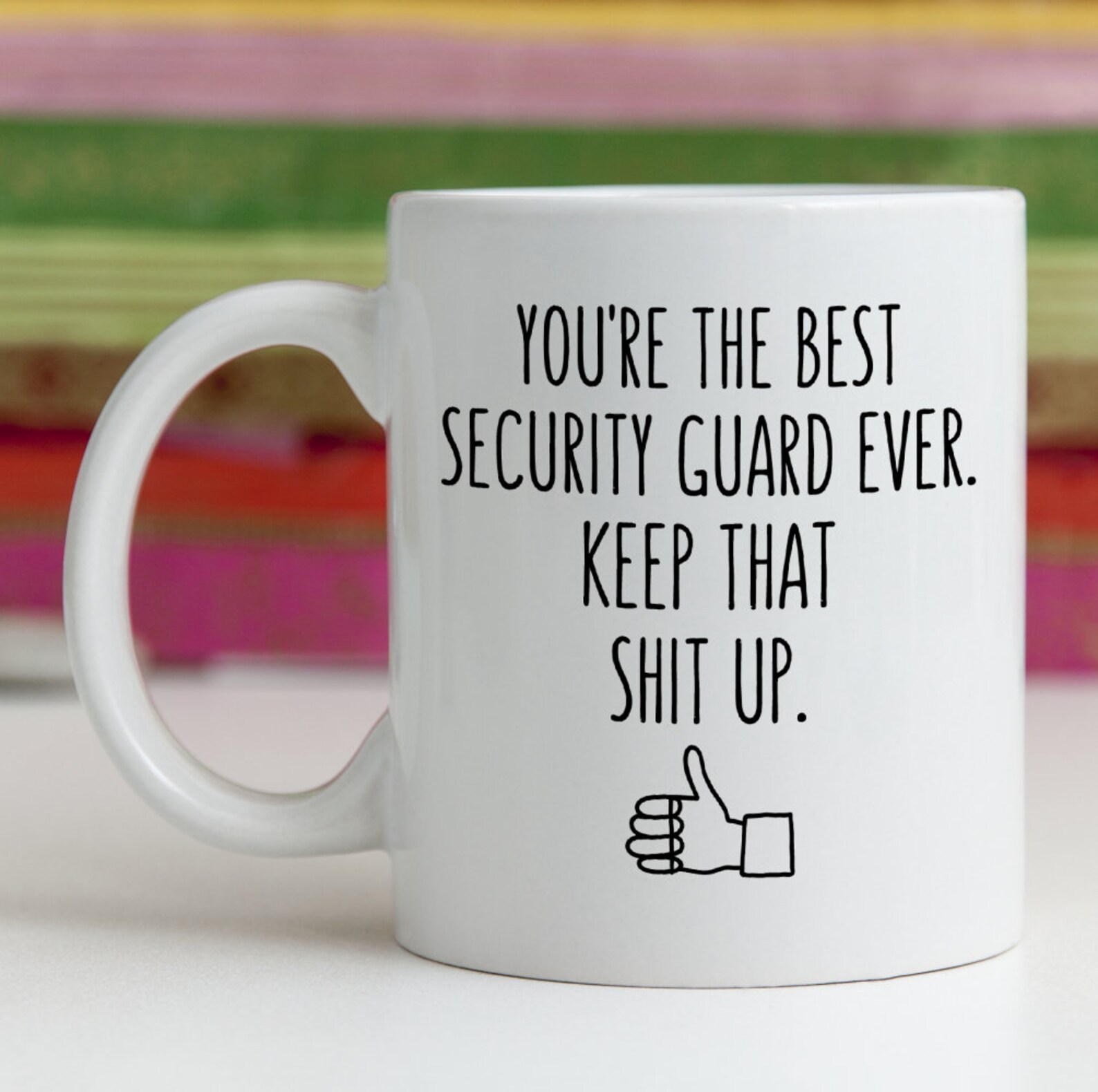 Funny Security Guard Officer Gift Idea Mug Thank You Etsy