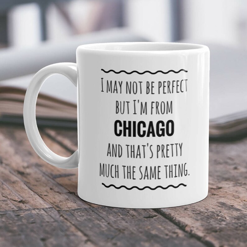 Coffee Mug Chicago Gift Chicago Illinois Unique Chicago Mug Etsy