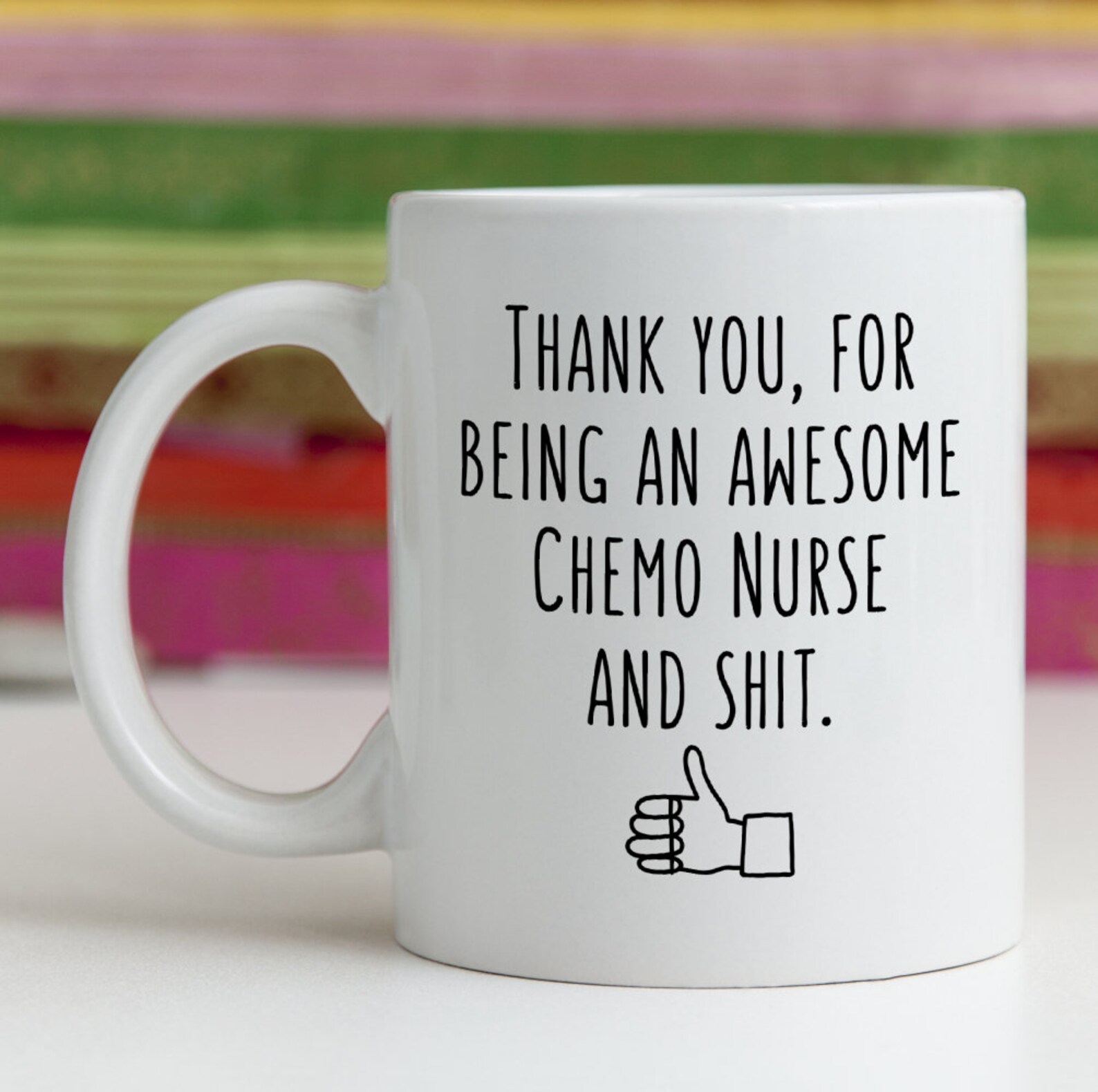 Chemo Nurse Chemotherapy Gift Idea Mug Oncology Cancer Nurse Etsy