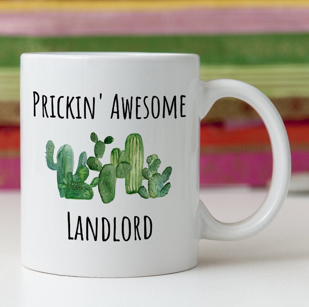 Funny Landlord Gift Idea Mug Thank You Best Ever Prickin' Etsy