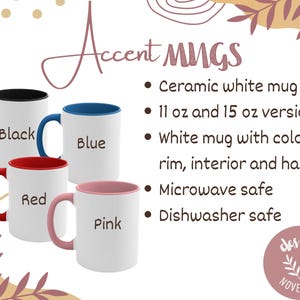 a set of three coffee mugs sitting next to each other