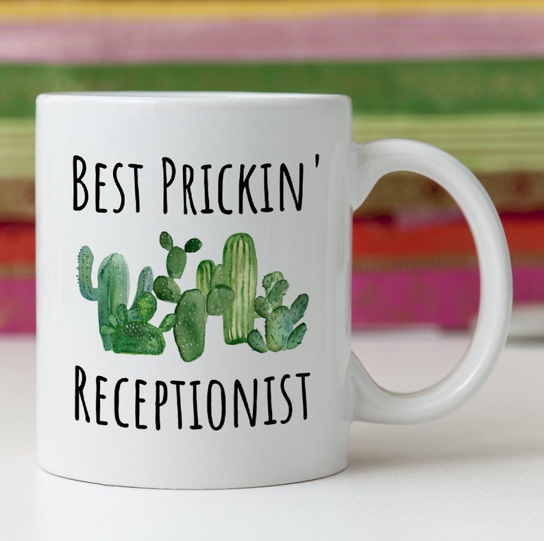 Funny Receptionist Gift Idea Mug Etsy