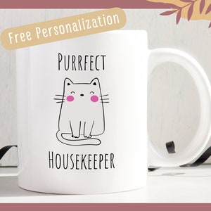 Housekeeper Cup, Cleaning Lady Mug, Cleaning Service Coffee Cup, Hotel Housekeeper, Maid Cup