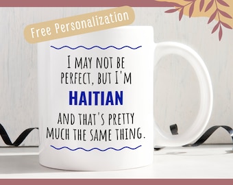 Haitian Pride Coffee Mug: Personalized Haiti Gift