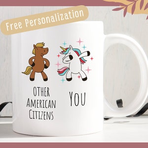 New American Citizen Cup, US Citizen Mug, Naturalization Coffee Cup, Immigrant Gift, Citizenship Party