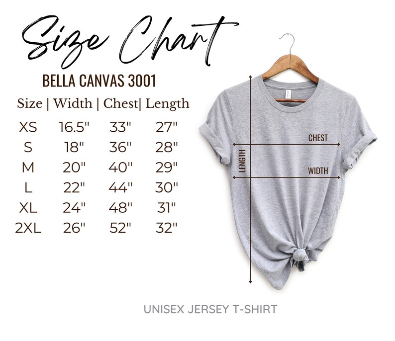the size chart for a women's t - shirt