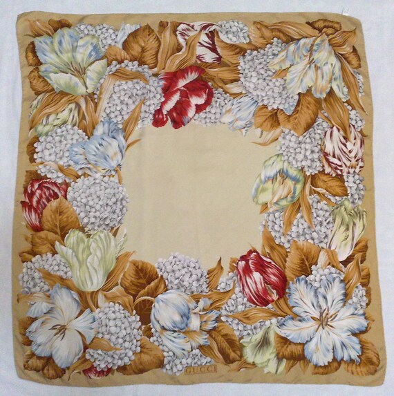 GUCCI silk Scarf, Silk scarf women, Silk shawl, He