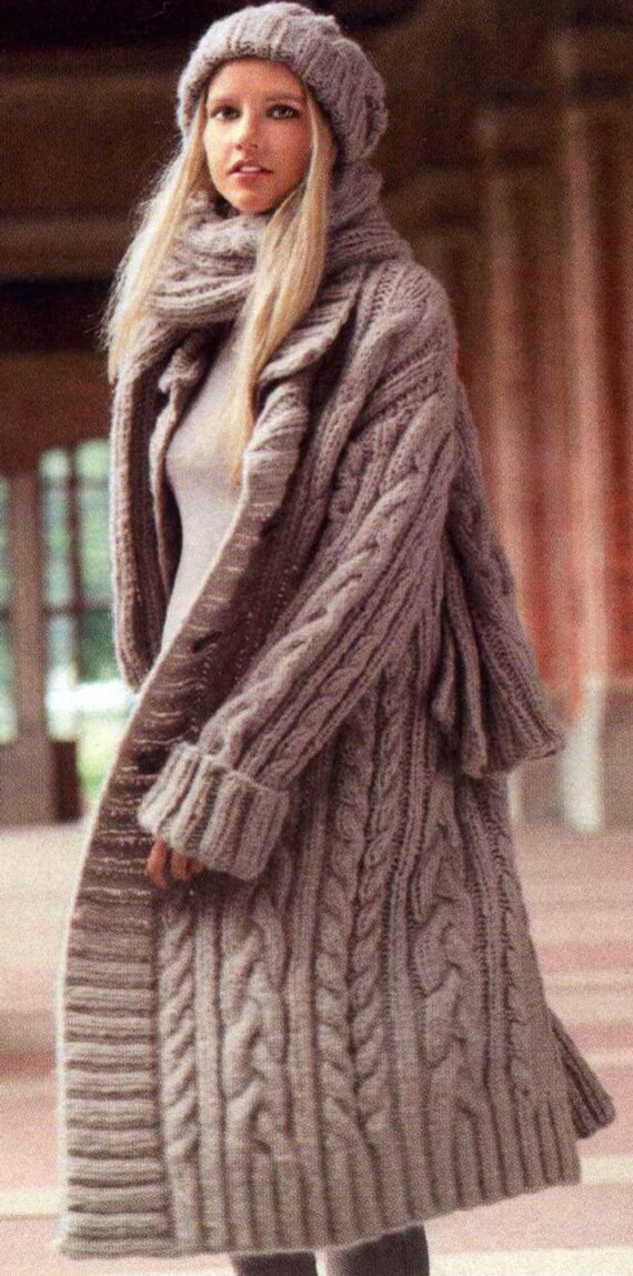 Tricot la main manteau femme aran Veste femme Cardigan femme