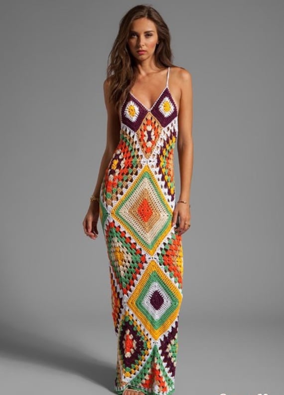 lace crochet beach dress