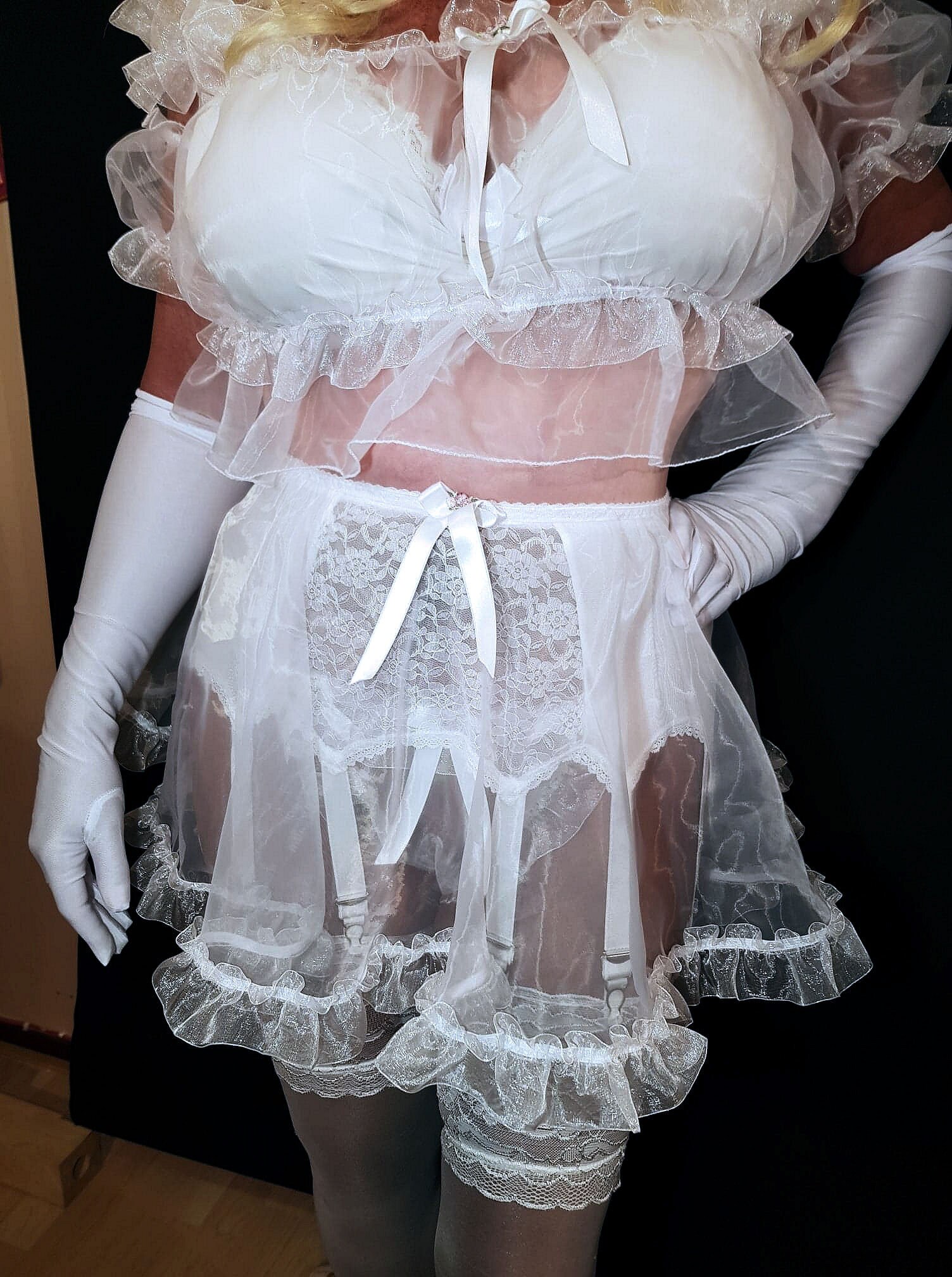 Adult Sissy belly trainings bra top size L / XL
