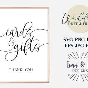 Karten und Geschenke SVG Dateien, Hochzeit, Bücher und Karten, Geschenke Tisch, Printable, Sublimation, Cricut, Silhouette Designs, digitale Dateien, JPG PNG