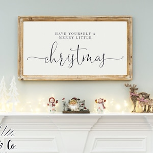 Fichiers SVG, Have Yourself a Merry Little Christmas Svg, Farmhouse Svg, Holidays Svg, Winter Svg, Commercial Use, Digital Cut Files, DXF PNG