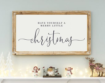 SVG Files, Have Yourself a Merry Little Christmas Svg, Farmhouse Svg, Holidays Svg, Winter Svg, Commercial Use, Digital Cut Files, DXF PNG