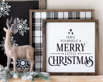 SVG Files, Have Yourself a Merry Little Christmas Svg, Christmas Svg, Winter Svg, Commercial Use, Cricut, Silhouette, Digital Cut Files