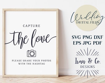 Erfassen Sie die Liebe-Svg-Dateien, Hochzeit-Zeichen-Svg, Hashtag-Svg, Liebe-Svg, Cricut-Svg, Silhouette-Designs, digitale Schnitt-Dateien, JPG DXF PNG