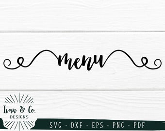 Download Wedding Menu Svg Etsy