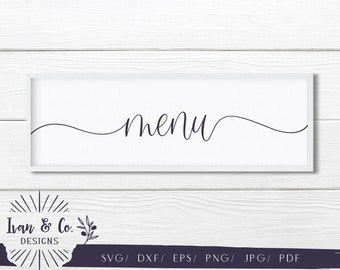 Download Wedding Menu Svg Etsy
