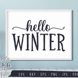 SVG-Dateien, Hallo Winter, SVG, Familie, SVG, Bauernhof, Clip Art, Cricut, Silhouette, Schneidedateien, Instant Download, Dxf Eps Png Jpg Pdf