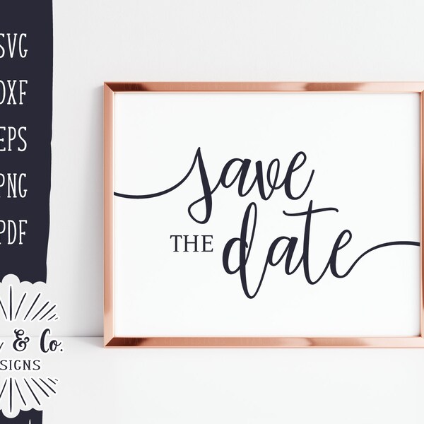 Save the Date Cricut Etsy