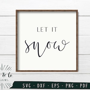 Pliki SVG, Let It Snow Svg, Kolędy Svg, Zima Svg, Wektor, Cricut, Sylwetka, Pliki do cięcia, Pobieranie cyfrowe, Dxf Eps Png Pdf