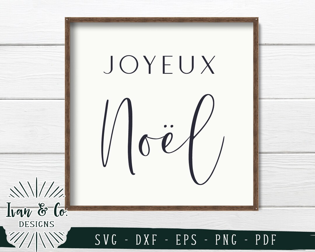 SVG Files, Joyeux Noel Svg, Merry Christmas Svg, Winter Svg, Vector