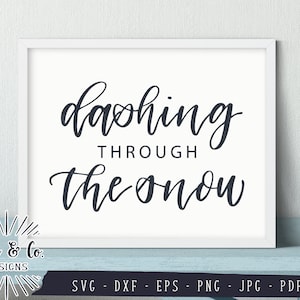 SVG-Dateien, schneidet durch den Schnee, SVG, Weihnachtslied, Bauernhaus, Cricut, Silhouette, schneiden Dateien, Instant Download, DXF PNG