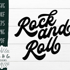 SVG Dateien, Rock and Roll SVG, Cliparts, Vektor Umriss, Cricut, Silhouette, geschnitten Dateien, digitaler Download, Dxf Eps Png Pdf