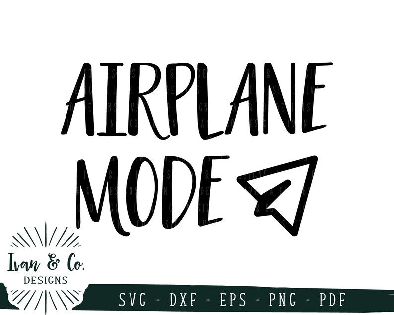 SVG Files Airplane Mode Svg Paper Plane Svg Cliparts Etsy