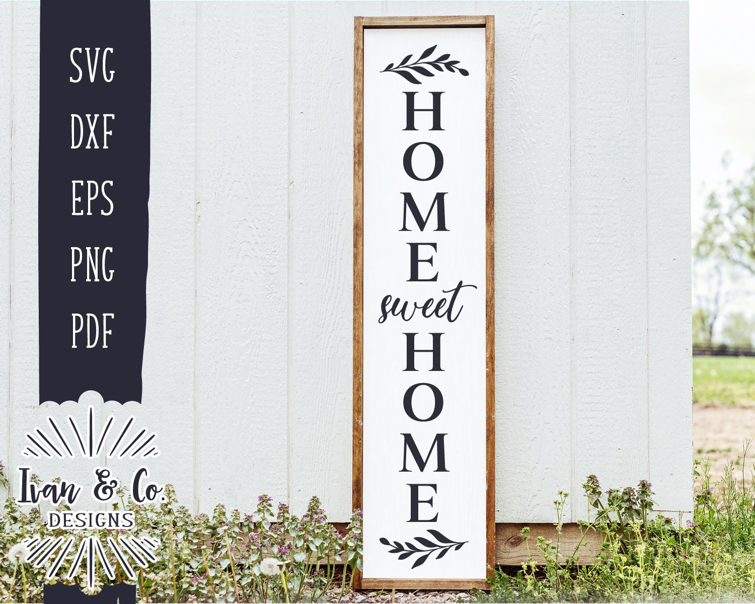 SVG Files Home Sweet Home Svg Vertical Sign Svg Front Porch Etsy UK