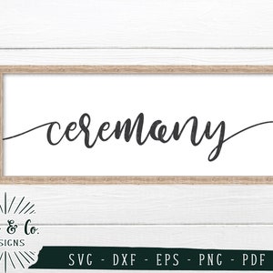 SVG-bestanden, Ceremonie Svg, Bruiloft Svg, Cliparts, Vectoroverzicht, Cricut, Silhouet, Bestanden knippen, Digitale download, Dxf Eps Png Pdf