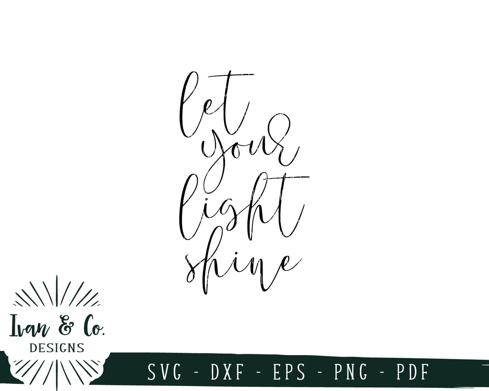 Let Your Light Shine SVG Files, Christian Svg, Matthew 5:16, Bible ...