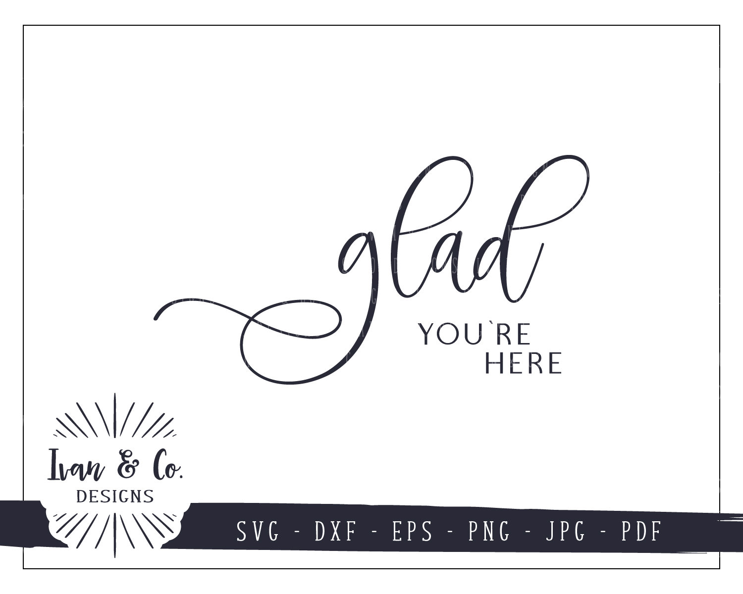 SVG Files Glad You're Here Svg Friends Family Home - Etsy Singapore