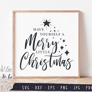 Fichiers SVG, Joyeux Noël, arbre de Noël, Svg, usage commercial, Cricut, Silhouette, fichiers de découpe numérique, Jpg, DXF PNG