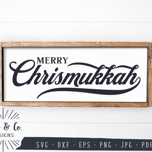Fichiers SVG joyeux Chrismukkah, Noël Hanukkah Svg, Svg ferme, usage Commercial, Cricut, Silhouette, fichiers numériques coupés, Jpg DXF PNG