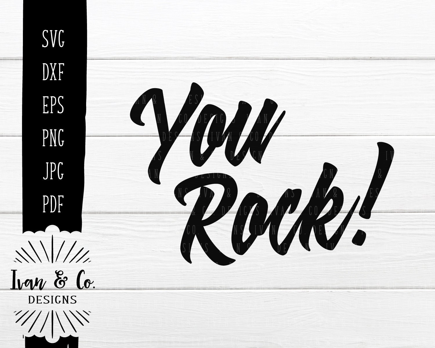 SVG Files You Rock Svg Rock Svg Vector Outline Cliparts Etsy