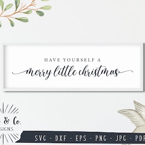 Tenha um Feliz Natal Arquivos SVG, Feriados Svg, Inverno, Cricut, Silhueta, Uso Comercial, Arquivos de Corte Digital, Jpg DXF PNG