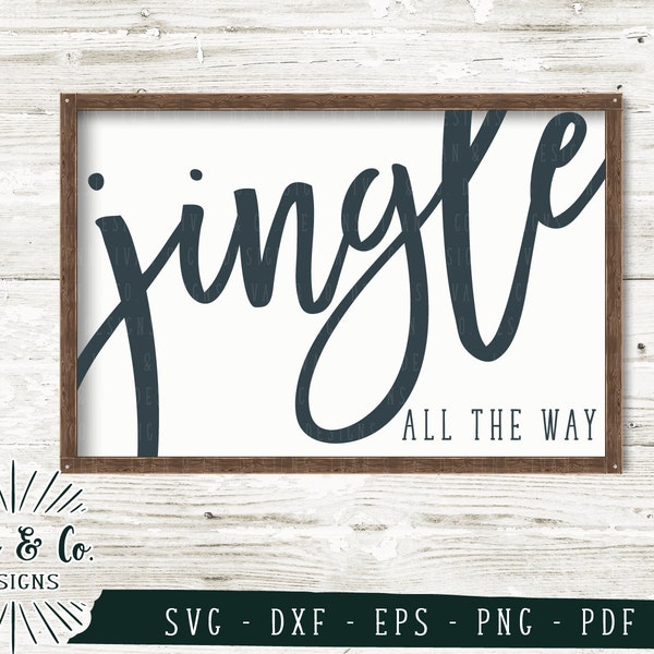 SVG Files, Jingle All the Way Svg, Christmas Songs Svg, Winter Svg, Cricut, Silhouette, Cutting File, Digital Download, Dxf Eps Png Pdf