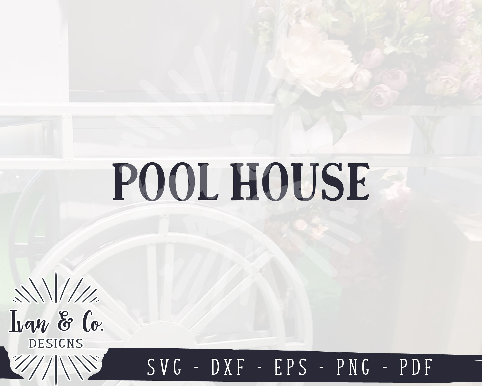 Pool House SVG Files, Summer Svg, Swimming Svg, Farmhouse Svg, Rustic ...